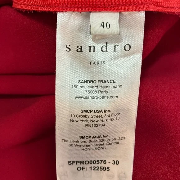 Sandro Paris Leana Wrap-Effect balloon sleeved mini dress from Neiman’s - Picture 15 of 16